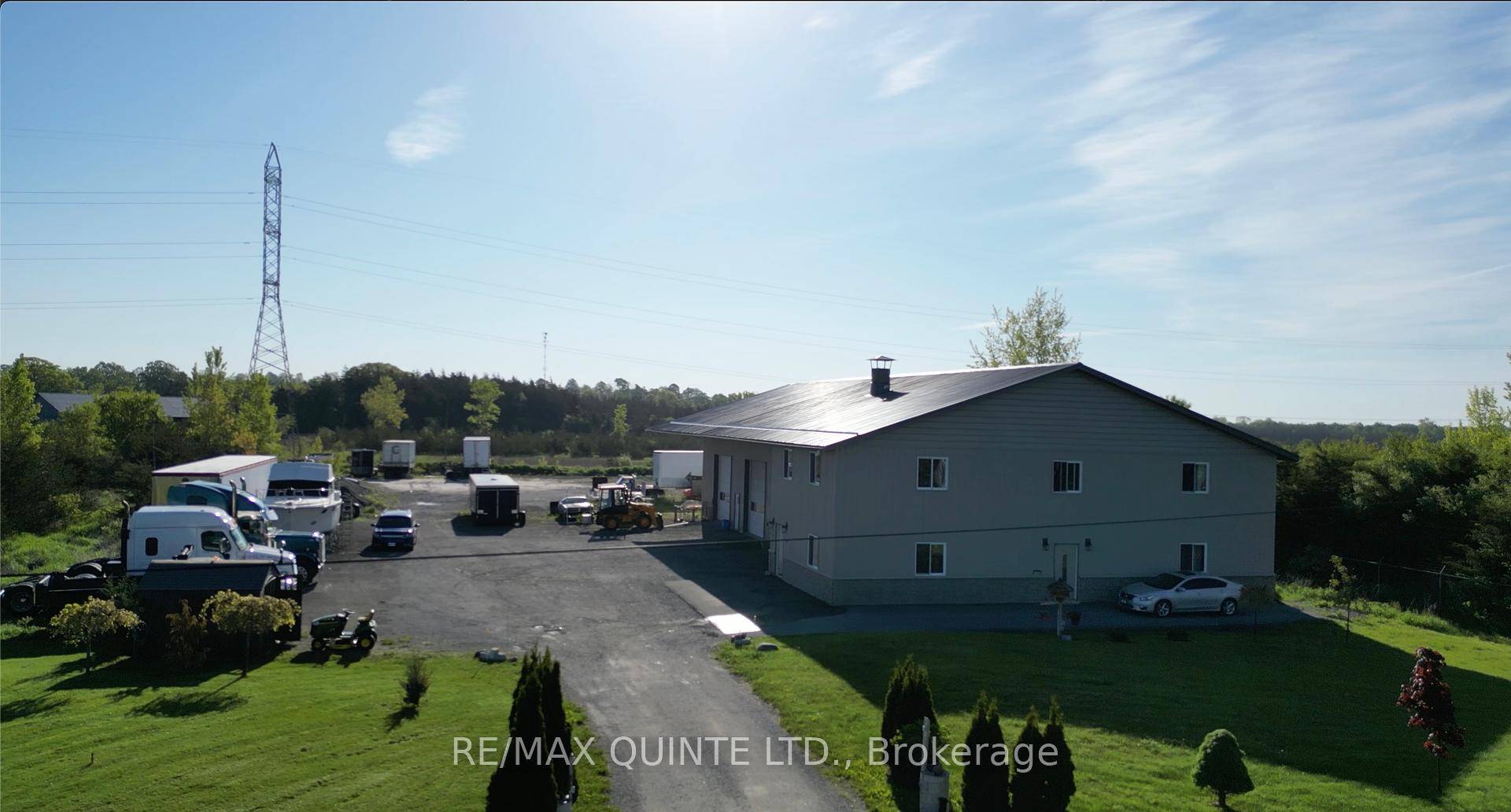 Located just 3KM north of Highway 401 off Highway 37 in Belleville, Ontario, this versatile industrial property offers a rare opportunity for a variety of commercial and industrial uses.