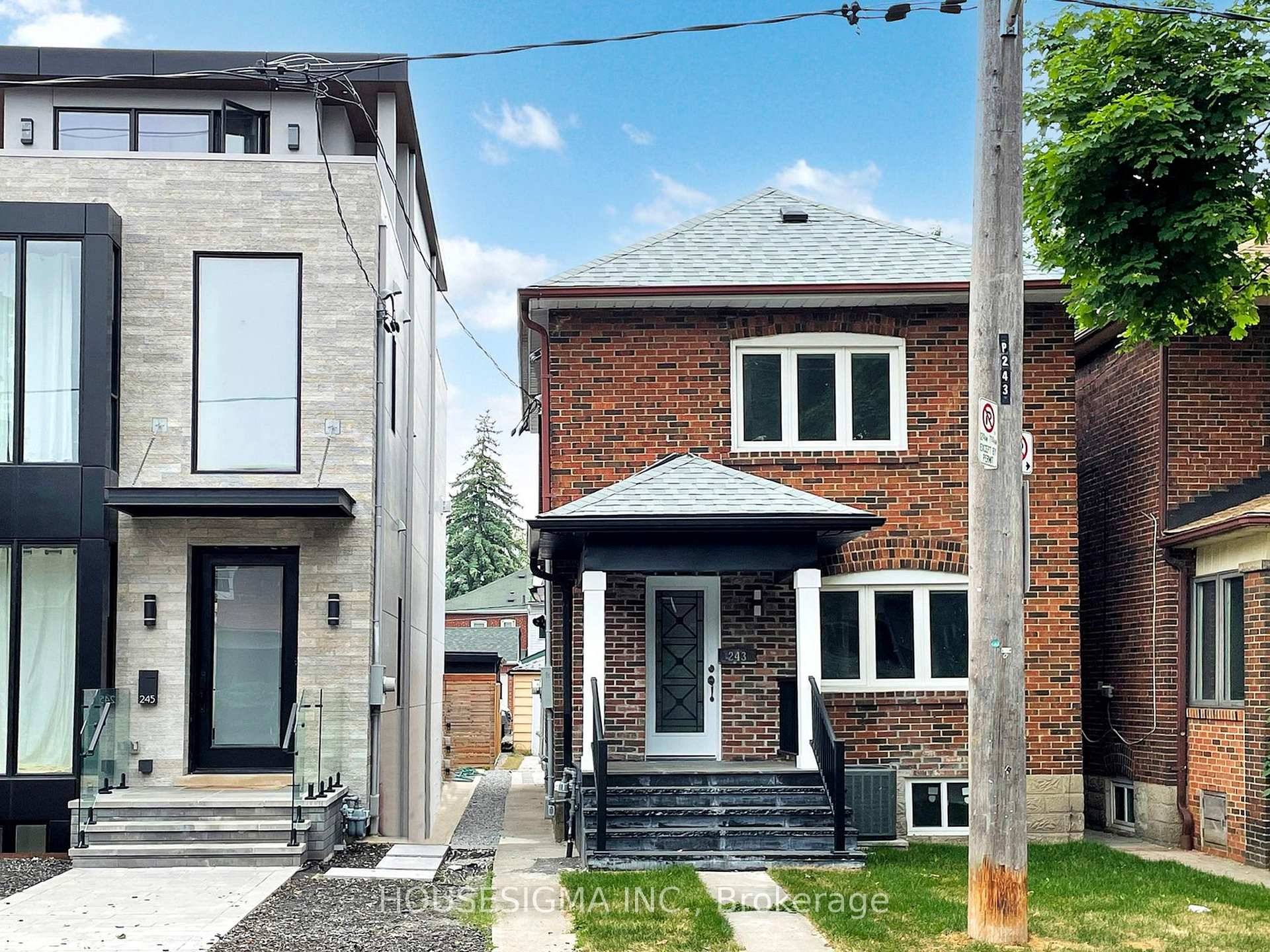 BRAND NEW RENOVATED 3 bedrooms detached house with TWO car garage in prime Bloor West village Swansea location.