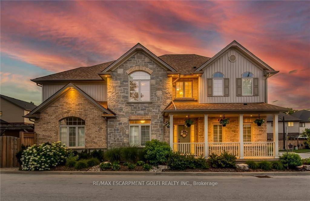 STUNNING FAMILY HOME... Built in 2017, this award winning 2 storey home is located in the prestigious Heritage Lane enclave at 17 270 Main Street West in Grimsby.
