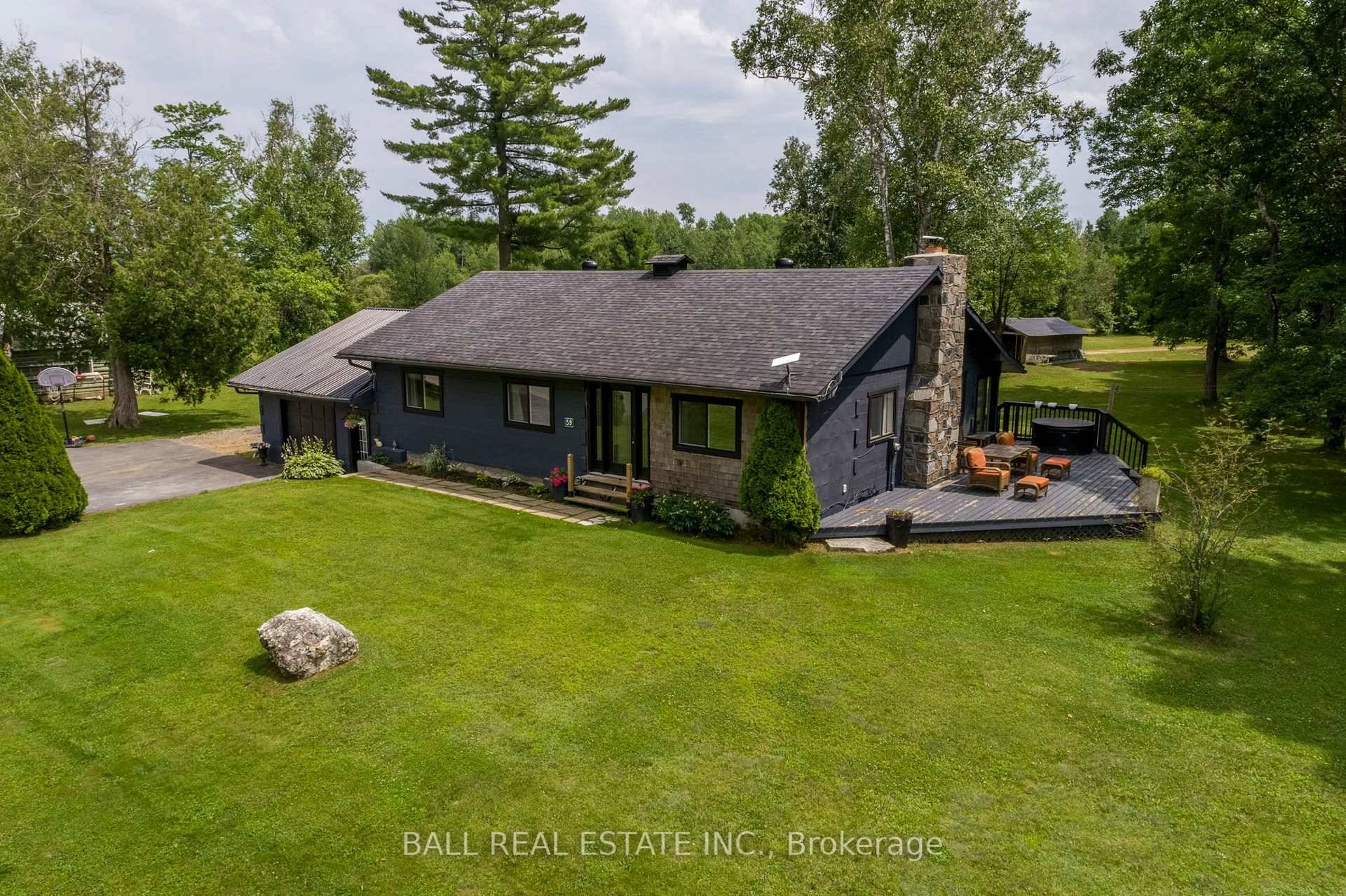 Charming Custom Log Home on 15 Acres of Natural Beauty Nestled at the end of a quiet dead end road, this stunning custom built square log bungalow offers the perfect ...