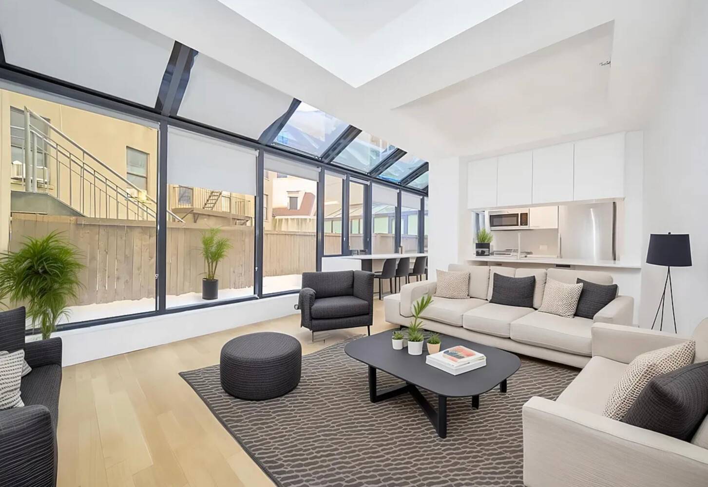 Welcome to Residence 2B at The Highbridge A Rare Indoor Outdoor Studio Retreat This beautifully designed 570 ft 1 bedroom home offers a smart, open layout with three distinct living ...