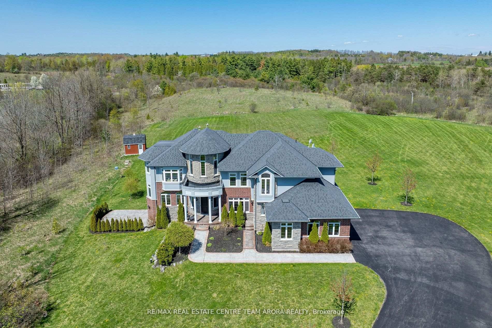 Located at the end of a quiet cul de sac in the exclusive Chestnut Grove Estates, this stunning custom built home sits on over 8 acres of beautiful greenery, next ...