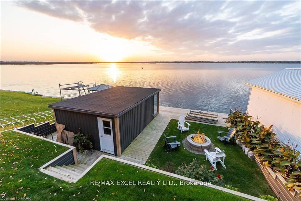 Jaw Dropping Sunset Views From This Stunning Direct Waterfront Home On Sturgeon Lake, Just On The Outskirts Of Lindsay !