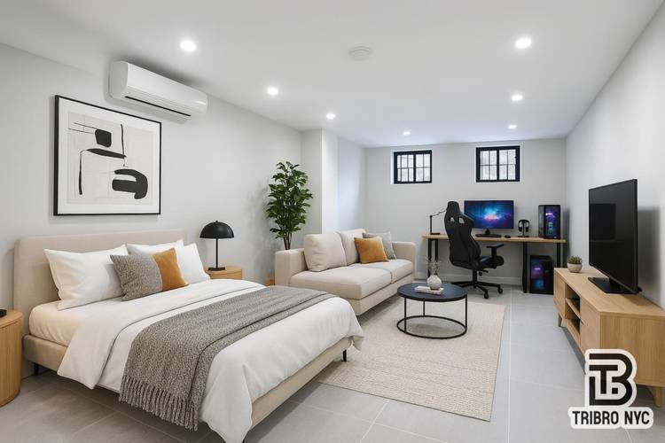 Sleek 3BR 3. 5BA Duplex in Hot Ridgewood Washer Dryer, Outdoor Space amp ; Rooftop !