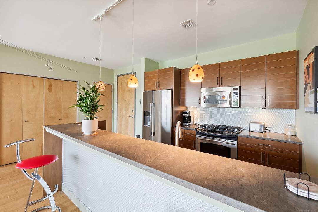 Modern Downtown SoNo Condo located on the L.