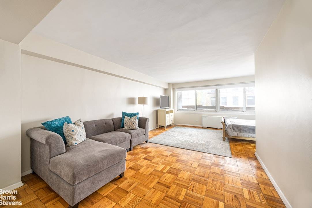 Highly sought after large alcove studio in an upscale 3rd Avenue co op with EXTREMELY LOW MONTHLIES !
