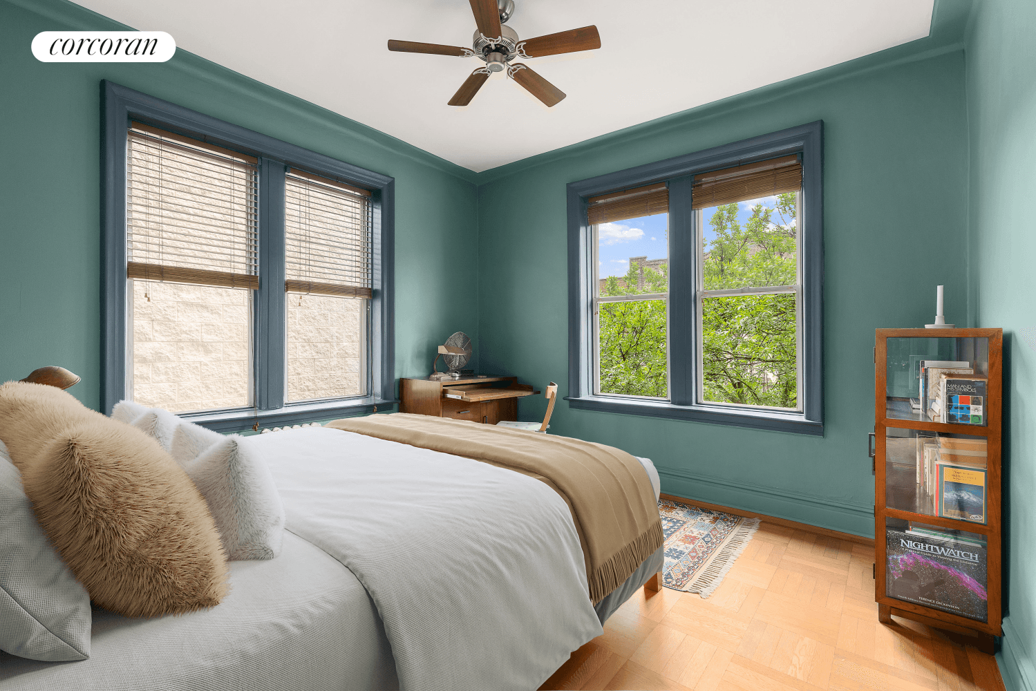 Apartment Features Charming 1 Bedroom Layout Thoughtfully designed living space with high ceilings and windows in every room, including the bathroom, allowing for abundant natural light.