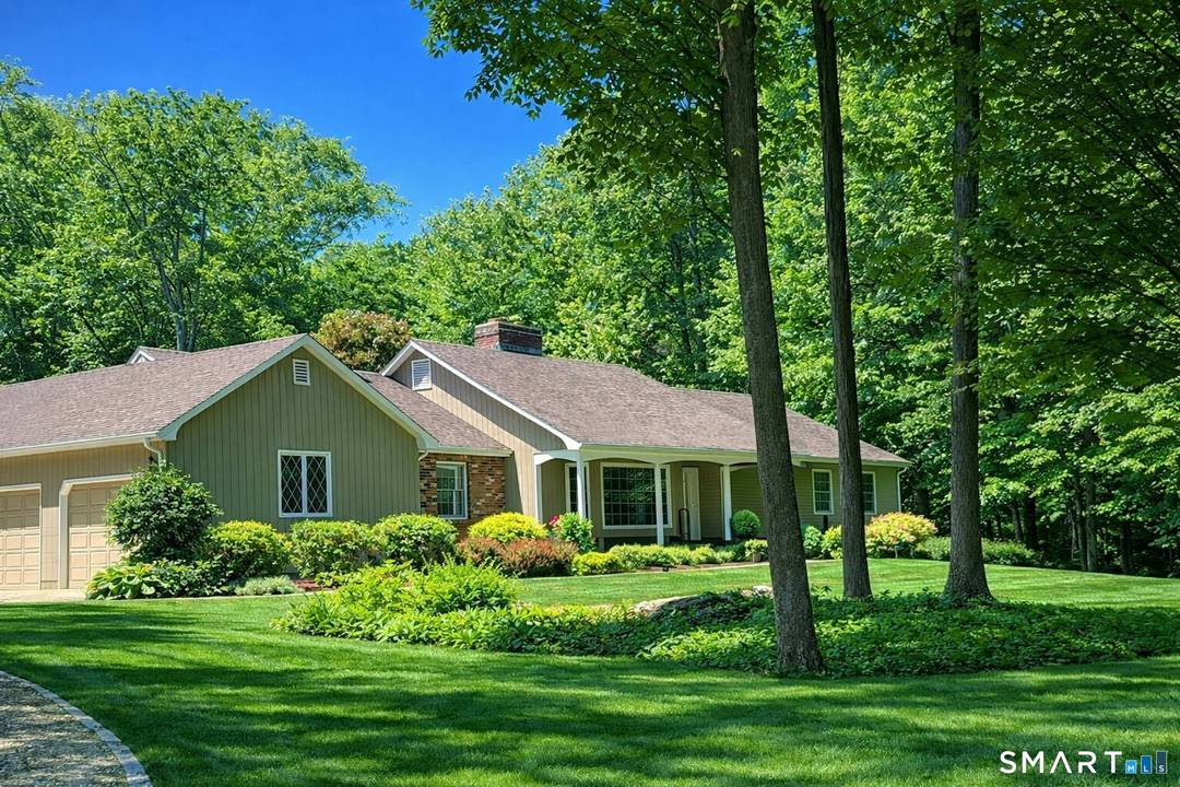 Enjoy one level living at its finest with this charming ranch set on 3 private acres !