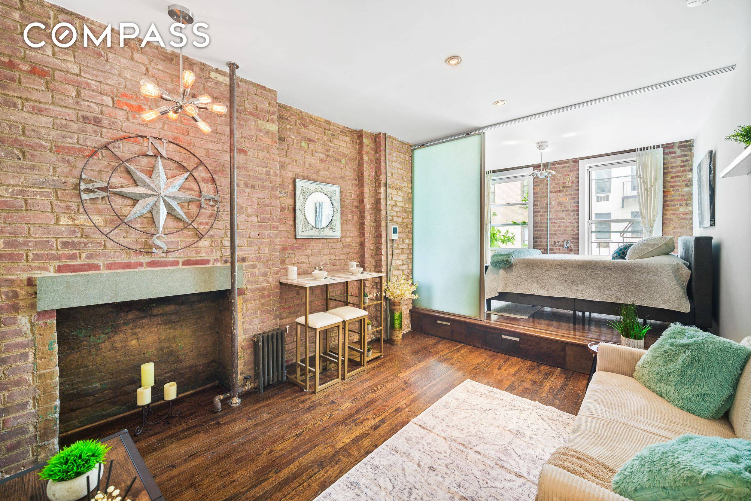Nestled just two flights up in a prime East Village location, this bright, spacious and thoughtfully laid out alcove studio blends pre war charm with contemporary design.