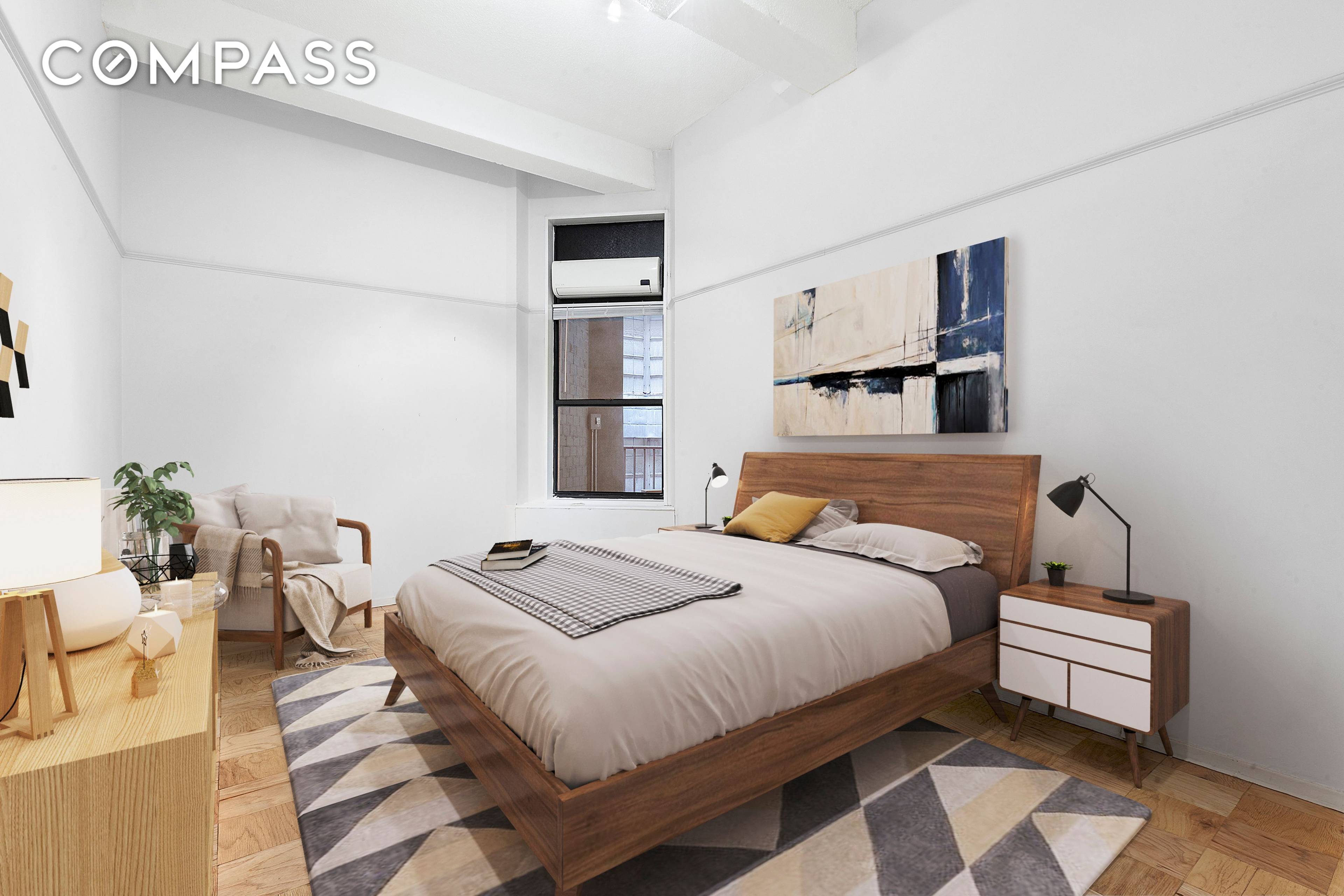 Oversized 1 bedroom with 12 ceilings, tons of storage, and unlimited subletting after 2 years of ownership !