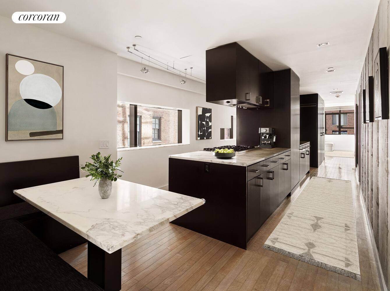 Elevated Duplex Living with East River Views in Sutton Place Enter directly through your private 9th floor keyed elevator access into this 1, 716 square foot, two bedroom, two bathroom ...