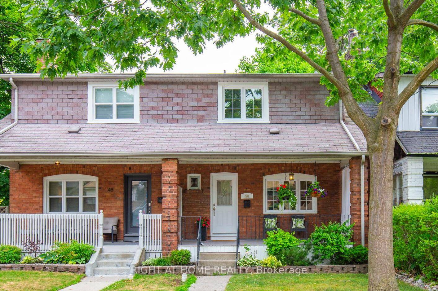 Rarely available extra wide 3 bedroom semi on a quiet, tree lined street south of the Danforth.