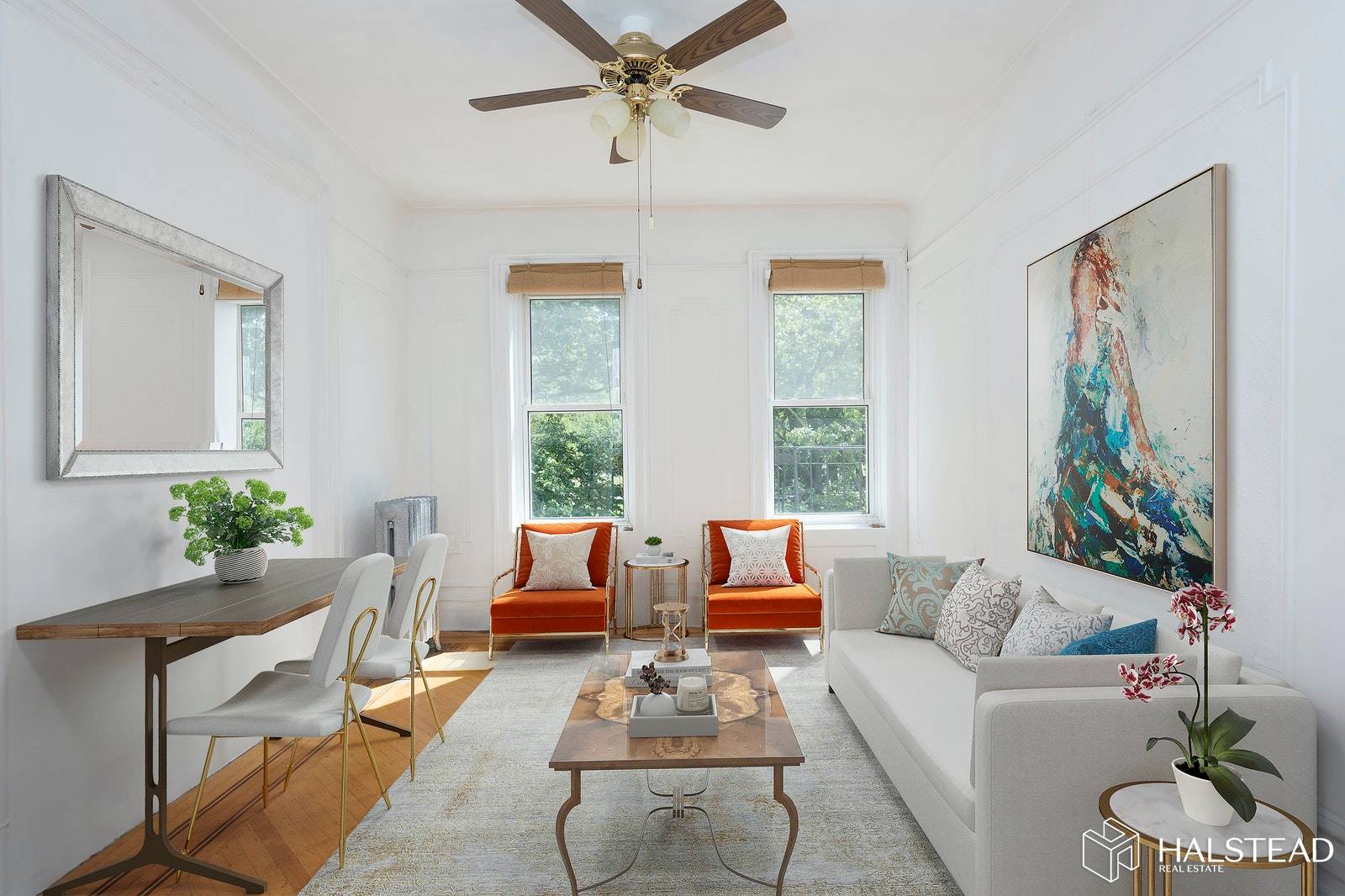 Exceptional sweeping Park Views from south facing picture windows in your two bedroom on the park !