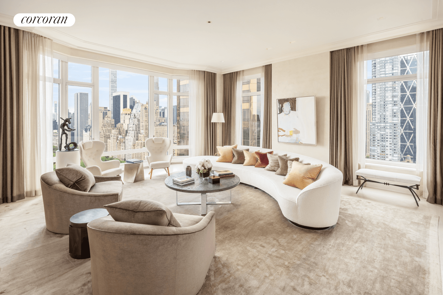 15 Central Park West was developed by the Zeckendorf brothers and impeccably designed by Robert A.