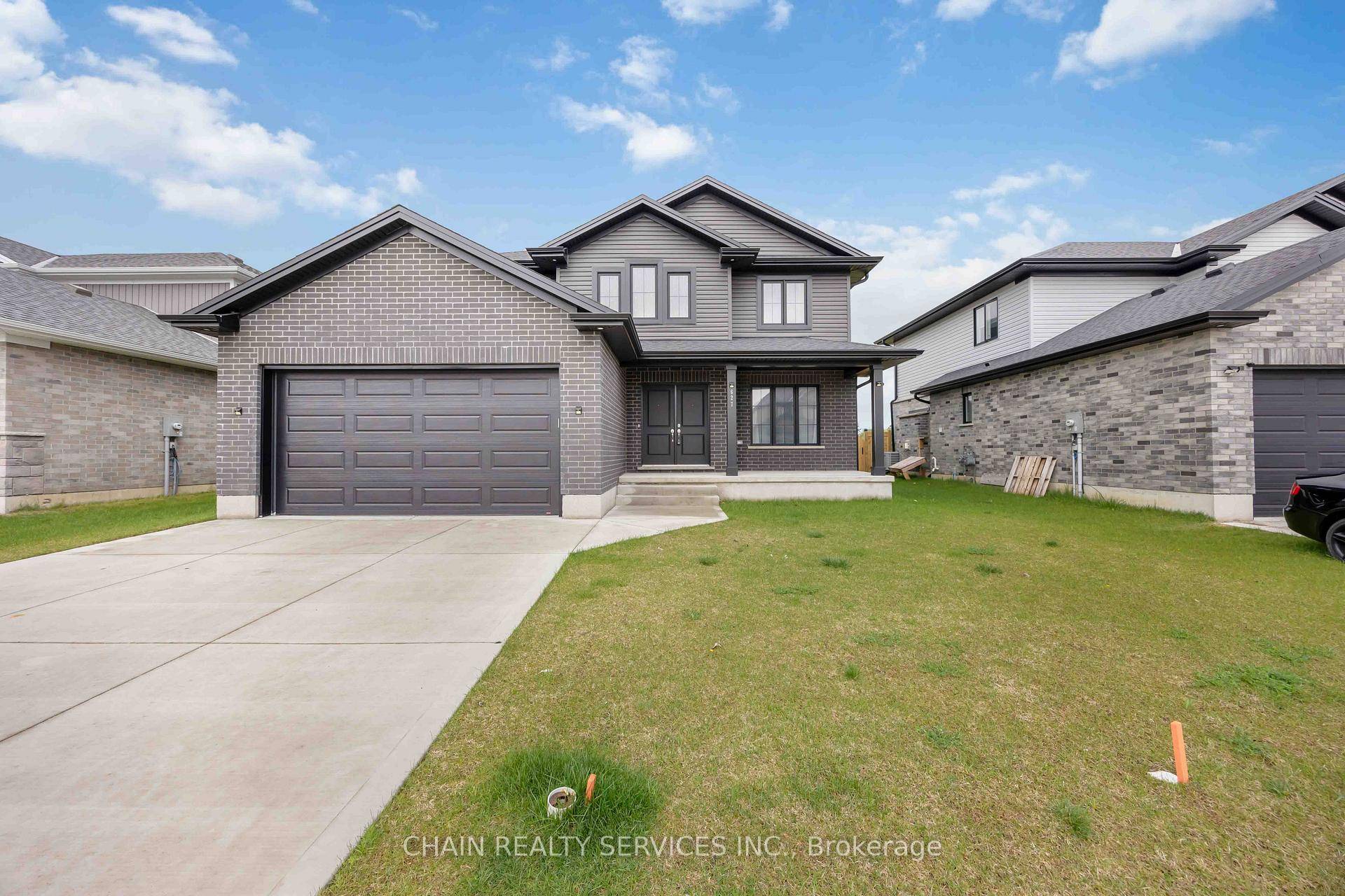 Detached 4 bedroom house with primary bedroom consisting of a walk in closet with ensuite.