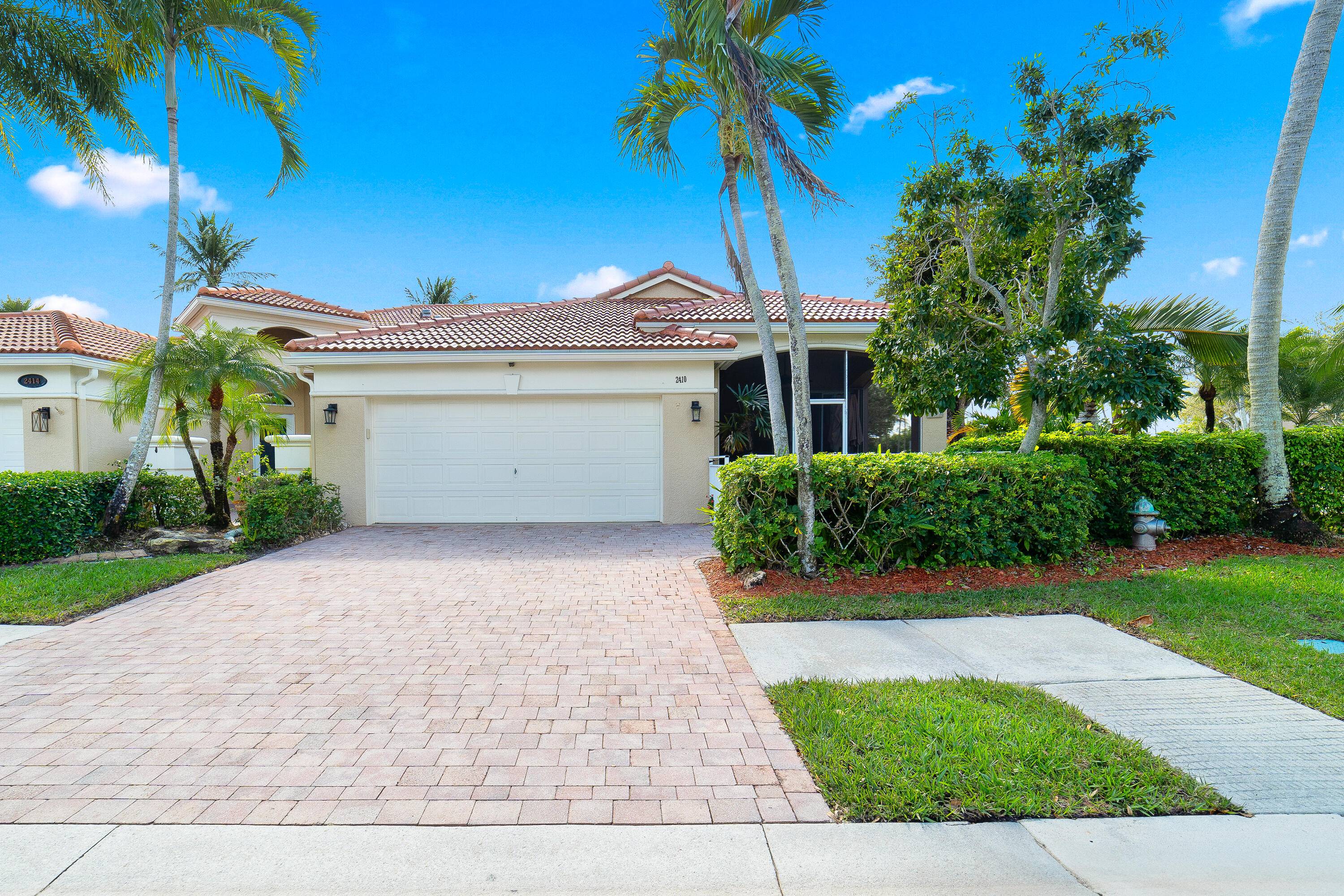 This stunning, remodeled in 2024, 2 bedroom plus den, 2 bathroom, 2 car garage, at 2, 180 sq ft, this former model villa is larger than any other one.