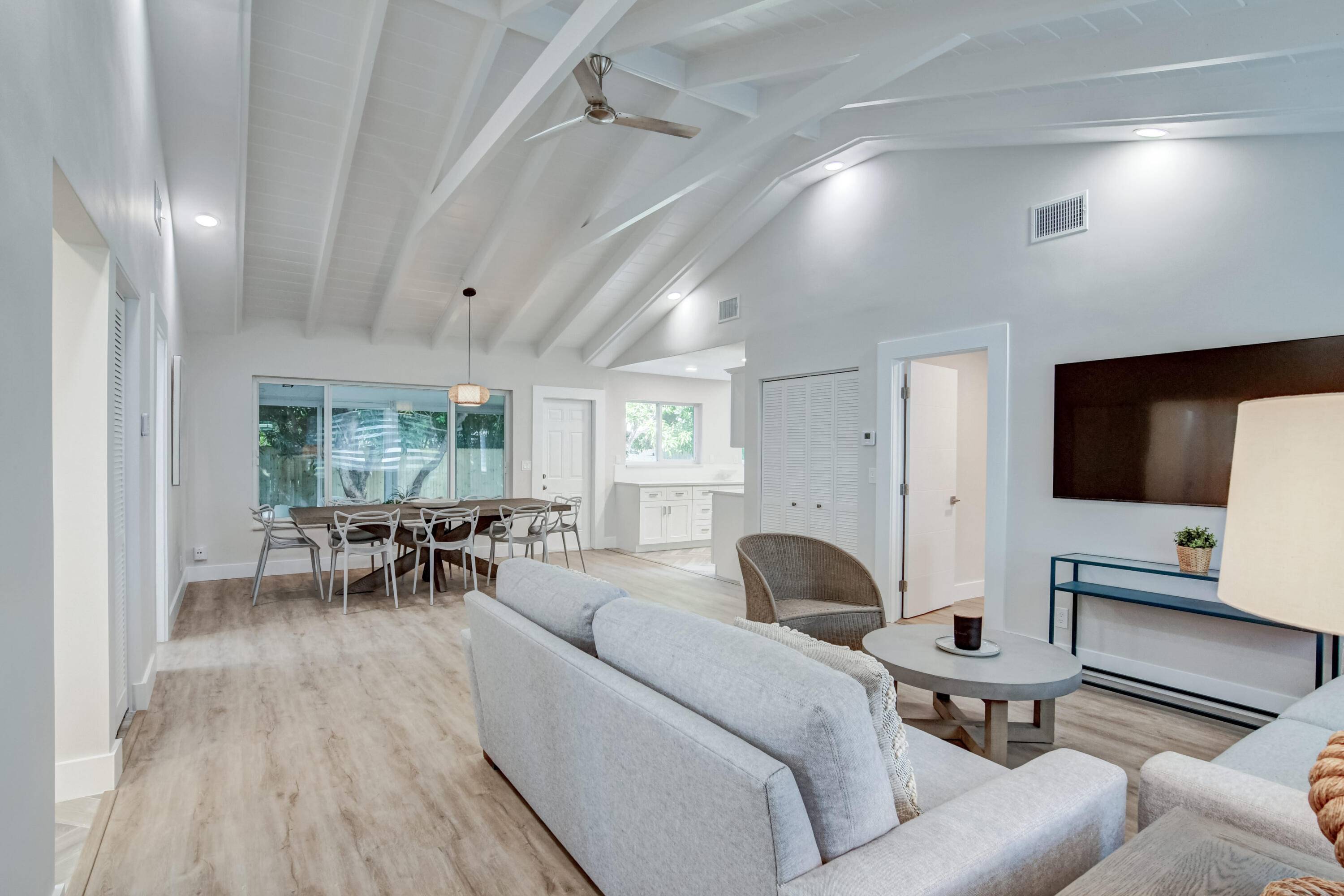 Fully Renovated, Furnished 3 Bedroom Home with Office Flex Space in Prime Delray BeachThis beautifully renovated 3 bedroom, 2 bathroom single family home with a flexible office sitting area is ...