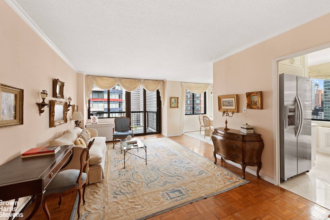 Welcome to Apartment 22H, an oversized Junior 4 home that offers light, space, and versatility in one of Sutton Place's most prestigious full service buildings.