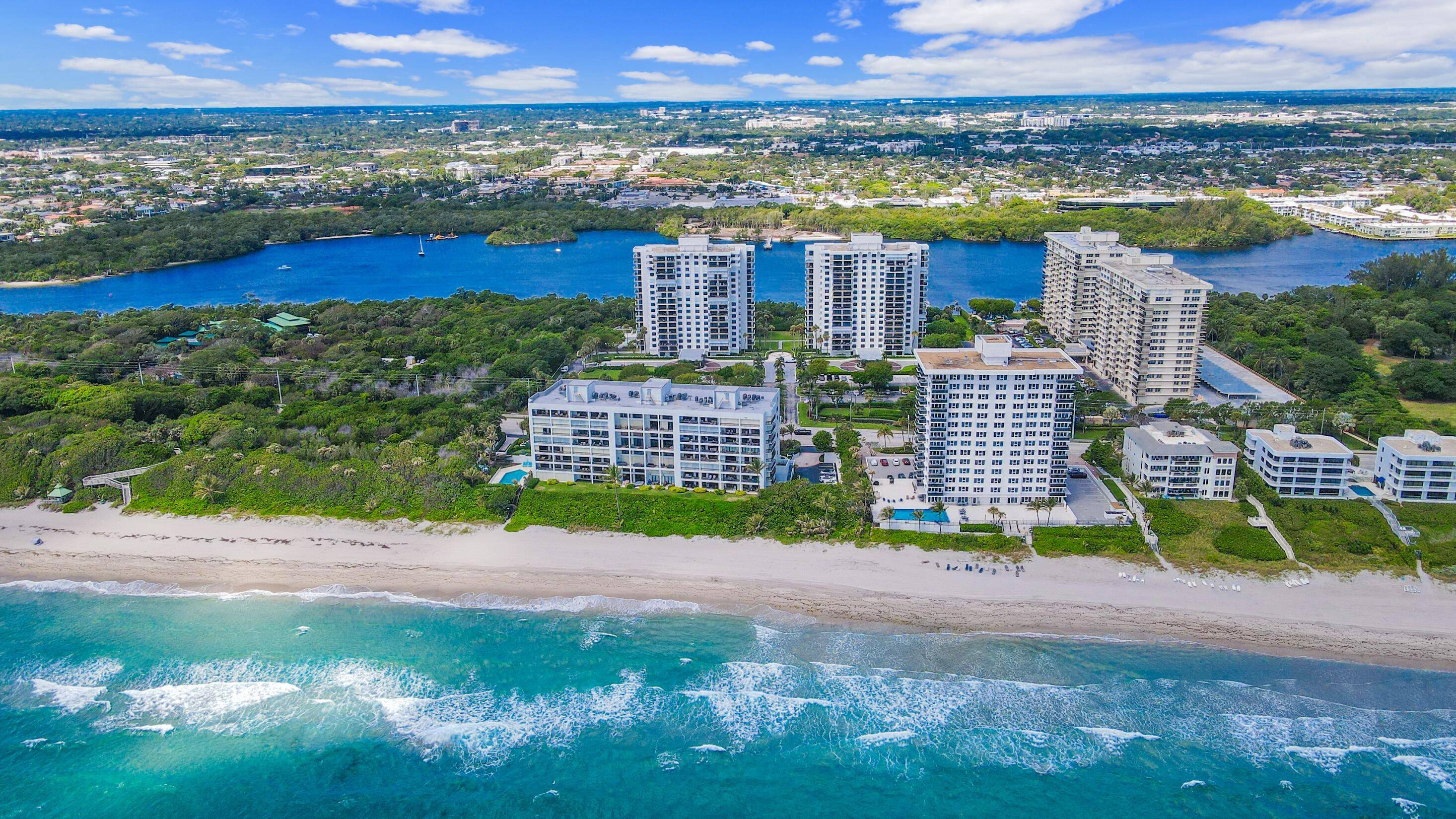 Gorgeous Corner Residence w Outstanding Views of both the Intracoastal Waterway Atlantic Ocean !