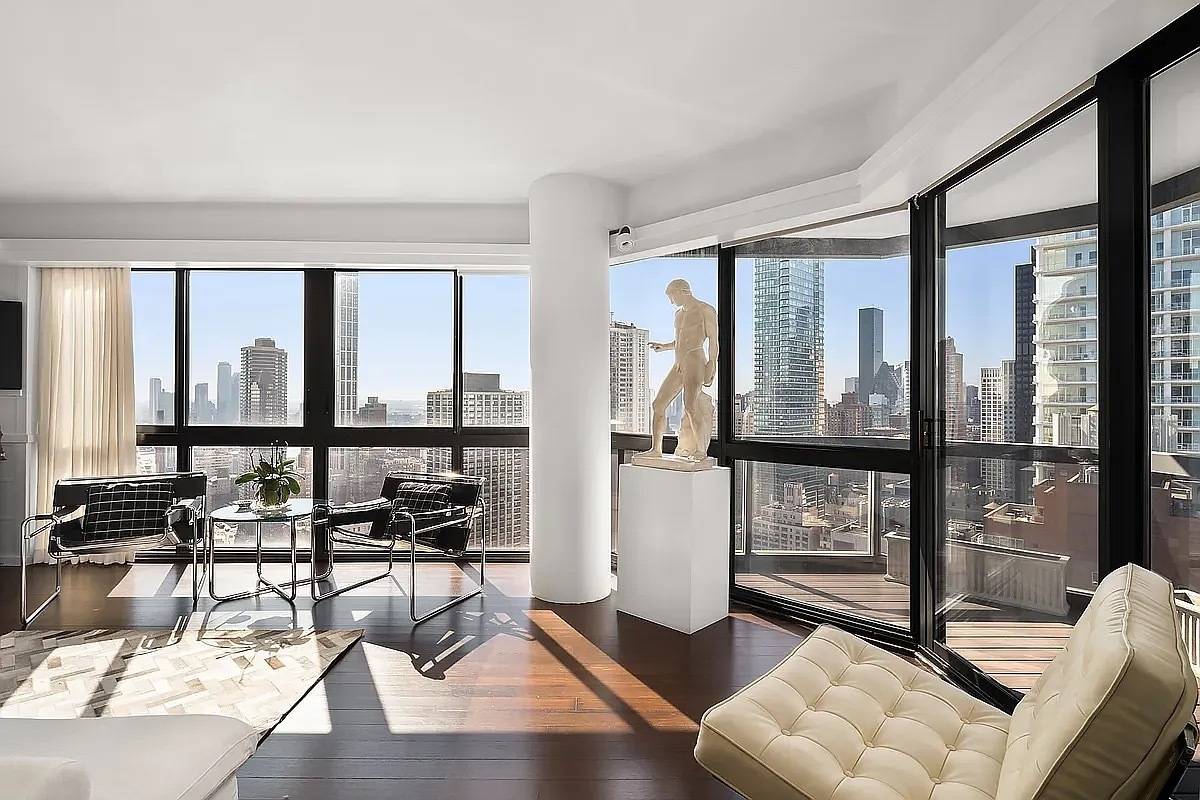 Incredible views of Central Park from this unique 4 bedroom plus media room and 3.