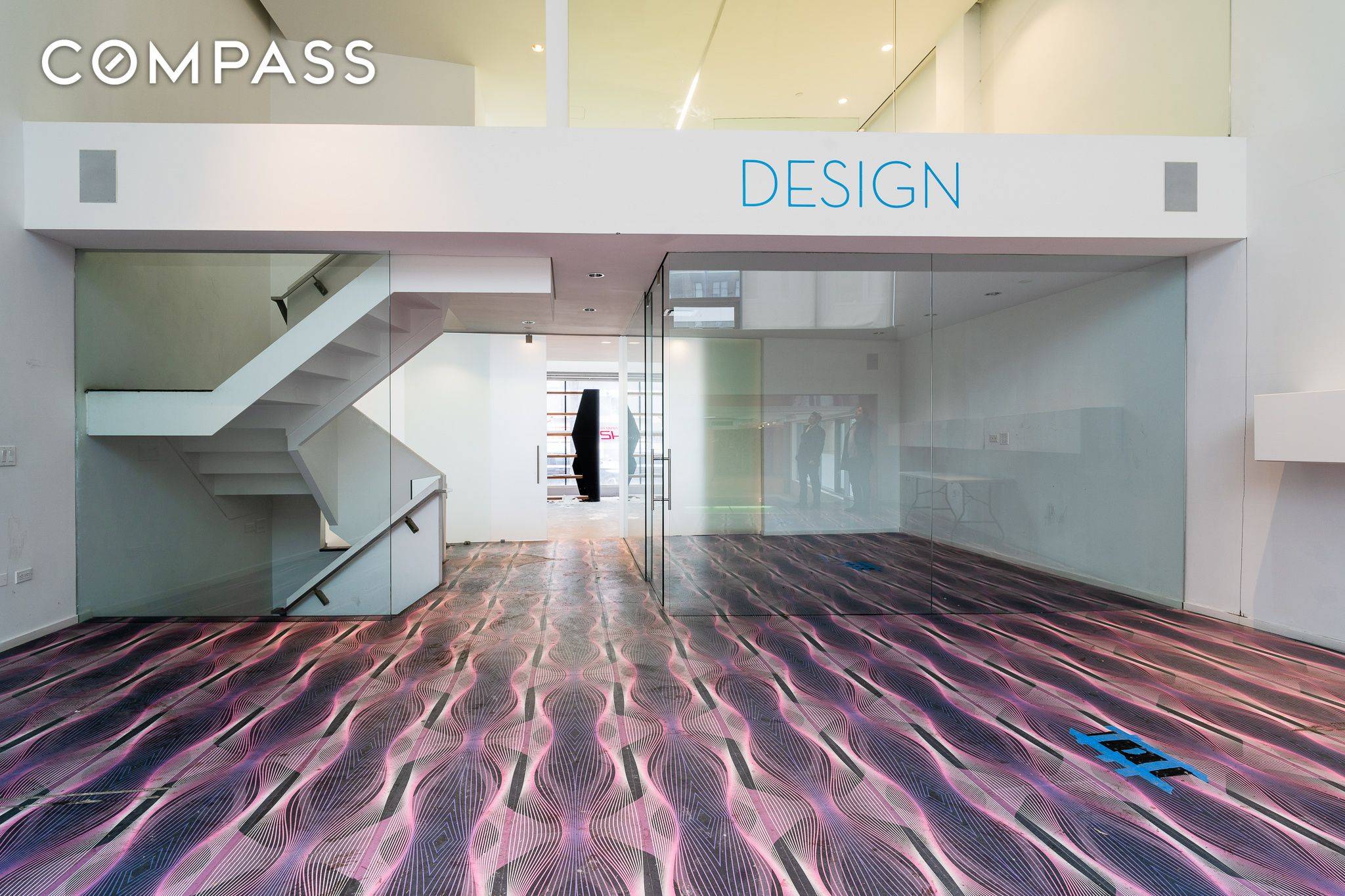 Designer renovated Office Retail space, with 25ft storefront on 54th street.