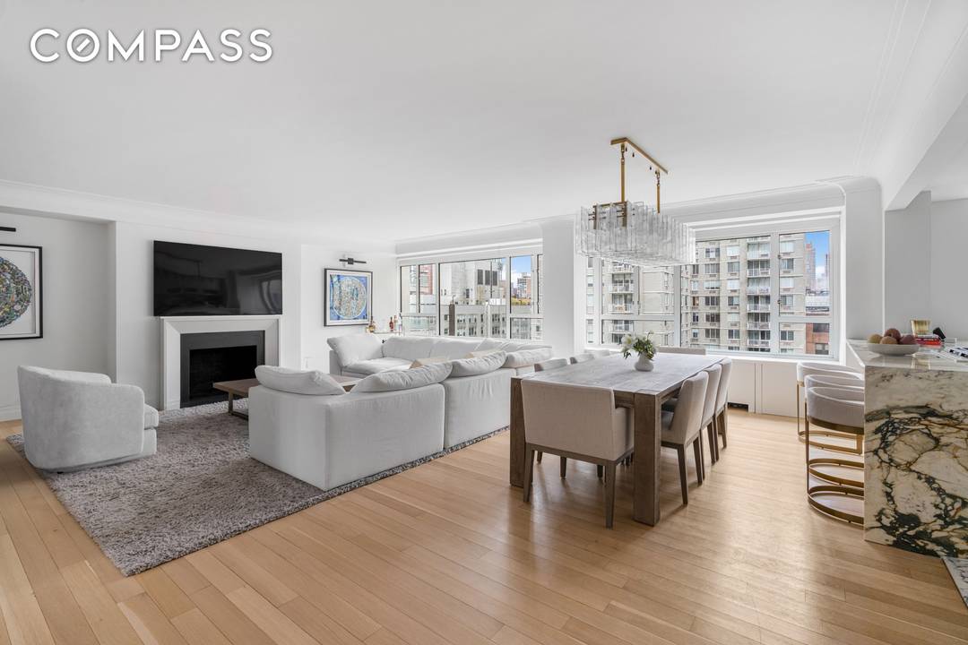 Find hearth and home at Manhattan House with this sprawling 3 bed 3 bath apartment.