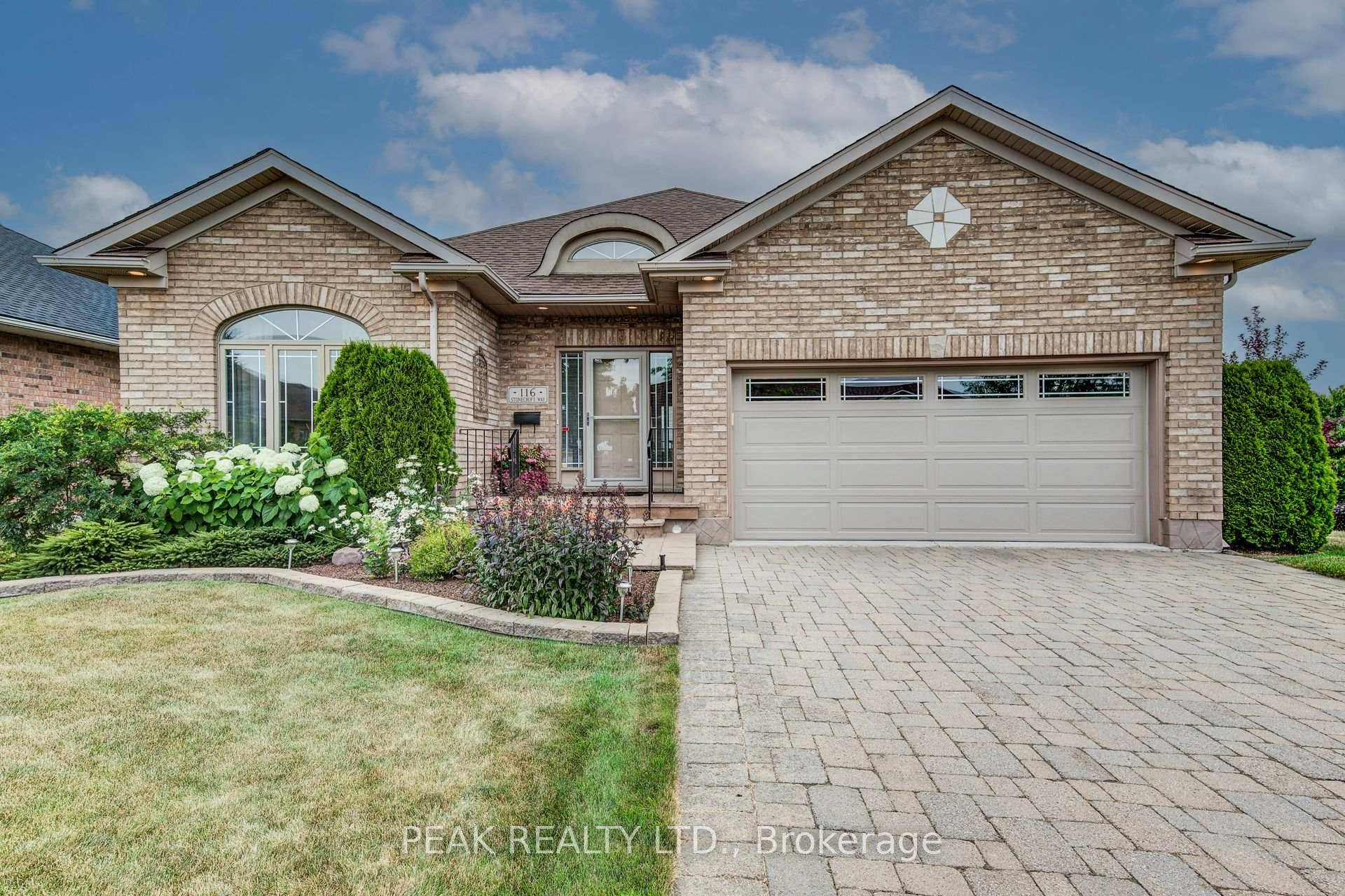 Discover the allure of 116 Stonecroft Way, a beautifully appointed brick bungalow in Stonecroft, New Hamburg's esteemed adult lifestyle community.