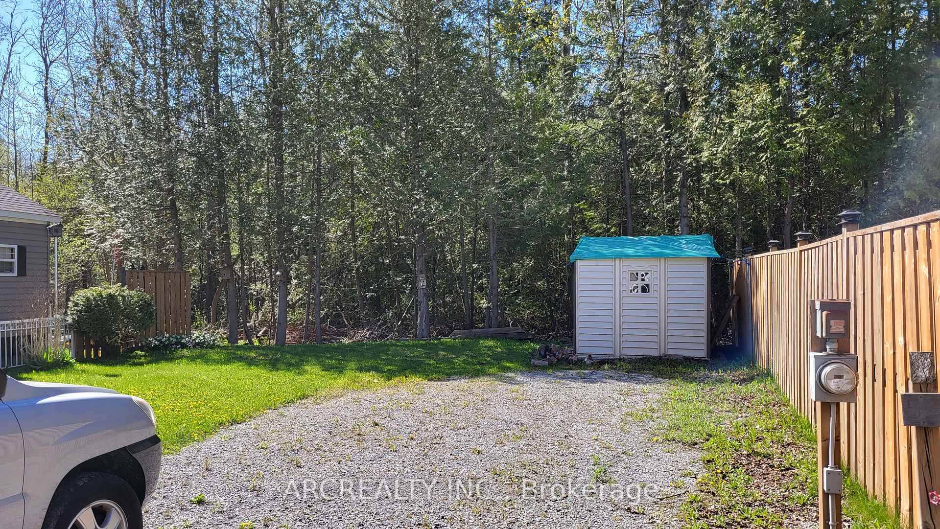 Vacant lot at Green Acres Campers Group Park In Pefferlaw, Ontario.