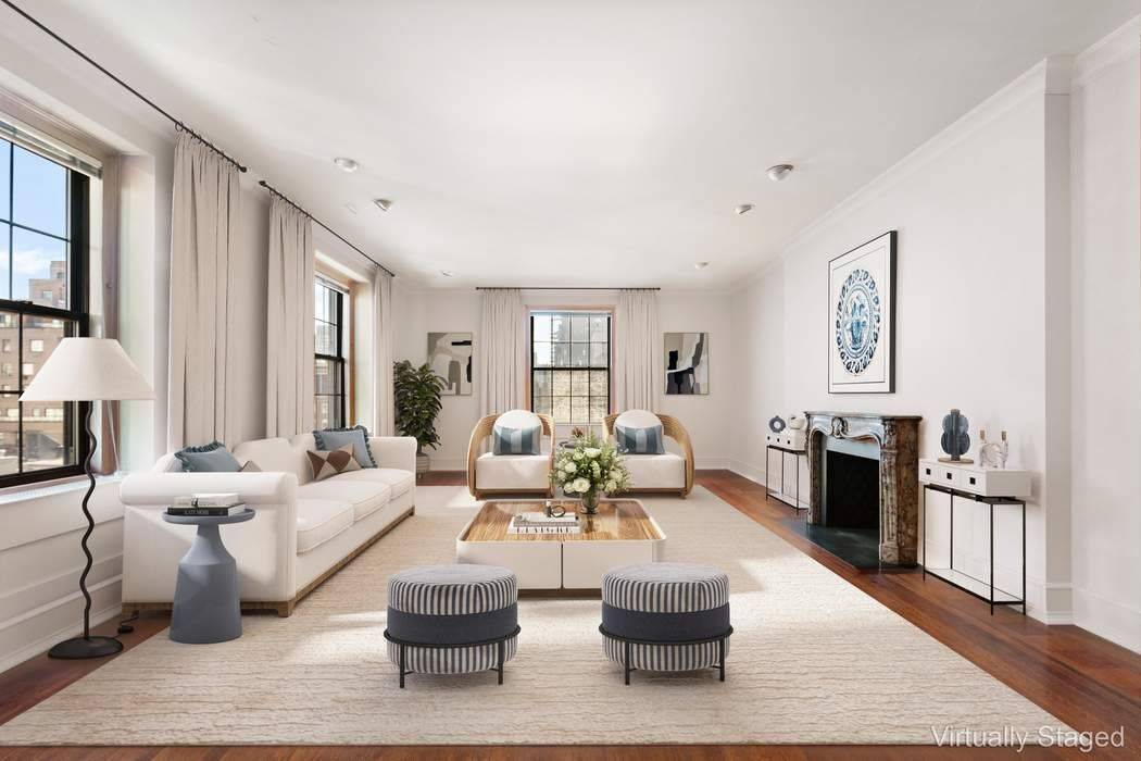 Classic Fifth Avenue Elegance with Grand Scale and Light PLEASE NOTE SOME PHOTOS HAVE BEEN DIGITALLY STAGED.