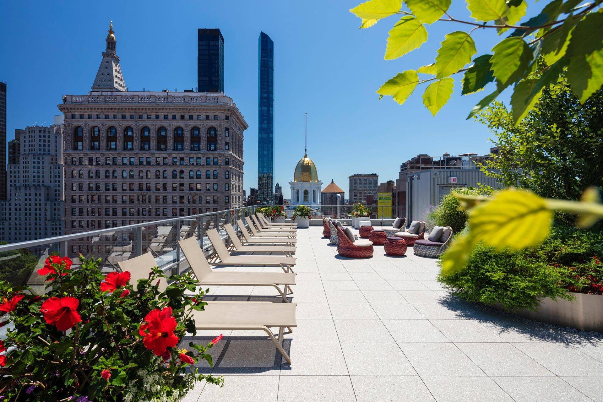 Bright 1 bedroom with floor to ceiling windows looking across 22nd Street.