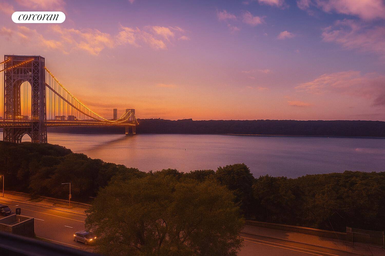 Stunning Hudson River amp ; Bridge Views from A Pre War, Rarely Available Flex 2 Bedroom in Hudson Heights 875 West 181st Street 4L.