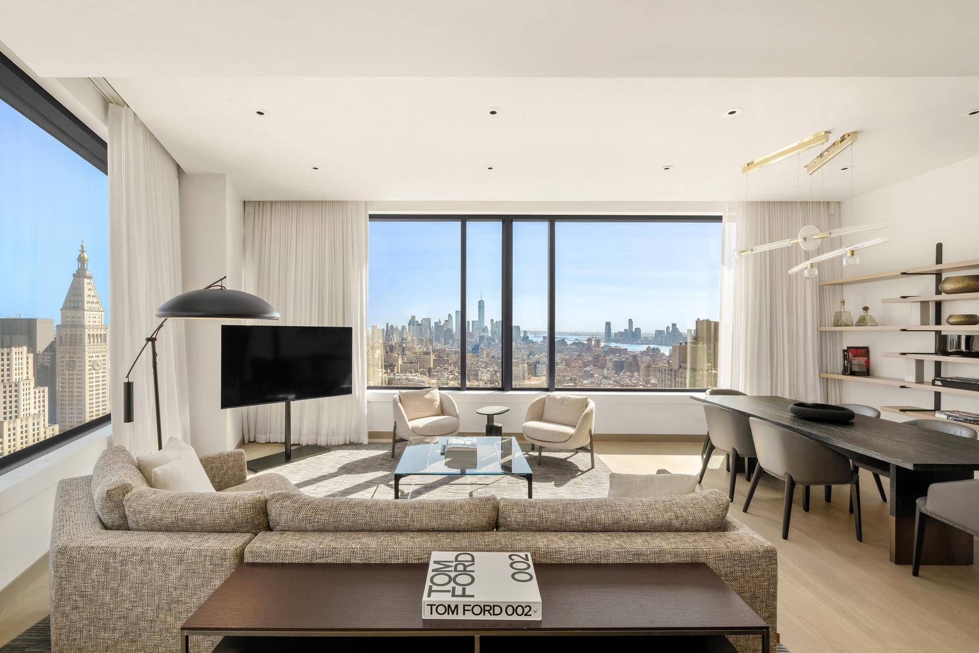 THE TROPHY ON TOP Perched over 500 feet above Manhattan's skyline on the highest residential floor of The Ritz Carlton NoMad, this stunning 2 bedroom, 2.