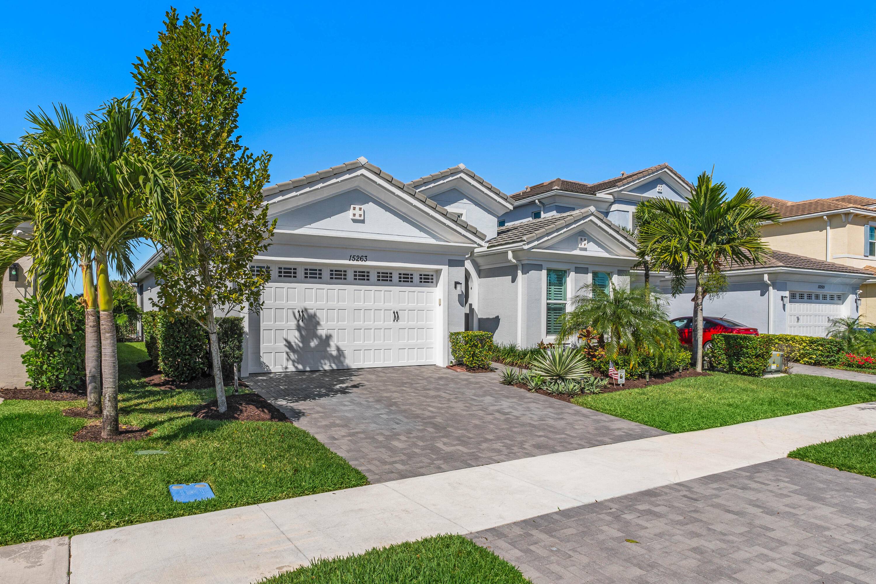 Discover modern elegance and resort style living in this stunning 2021built waterfront pool home in The Meadows of Westlake.