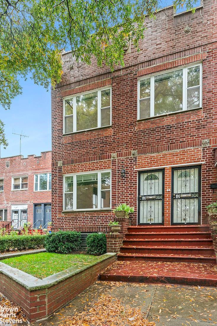 Welcome home to your red brick townhouse just off the Park on a leafy block in Windsor Terrace with a private two car garage !