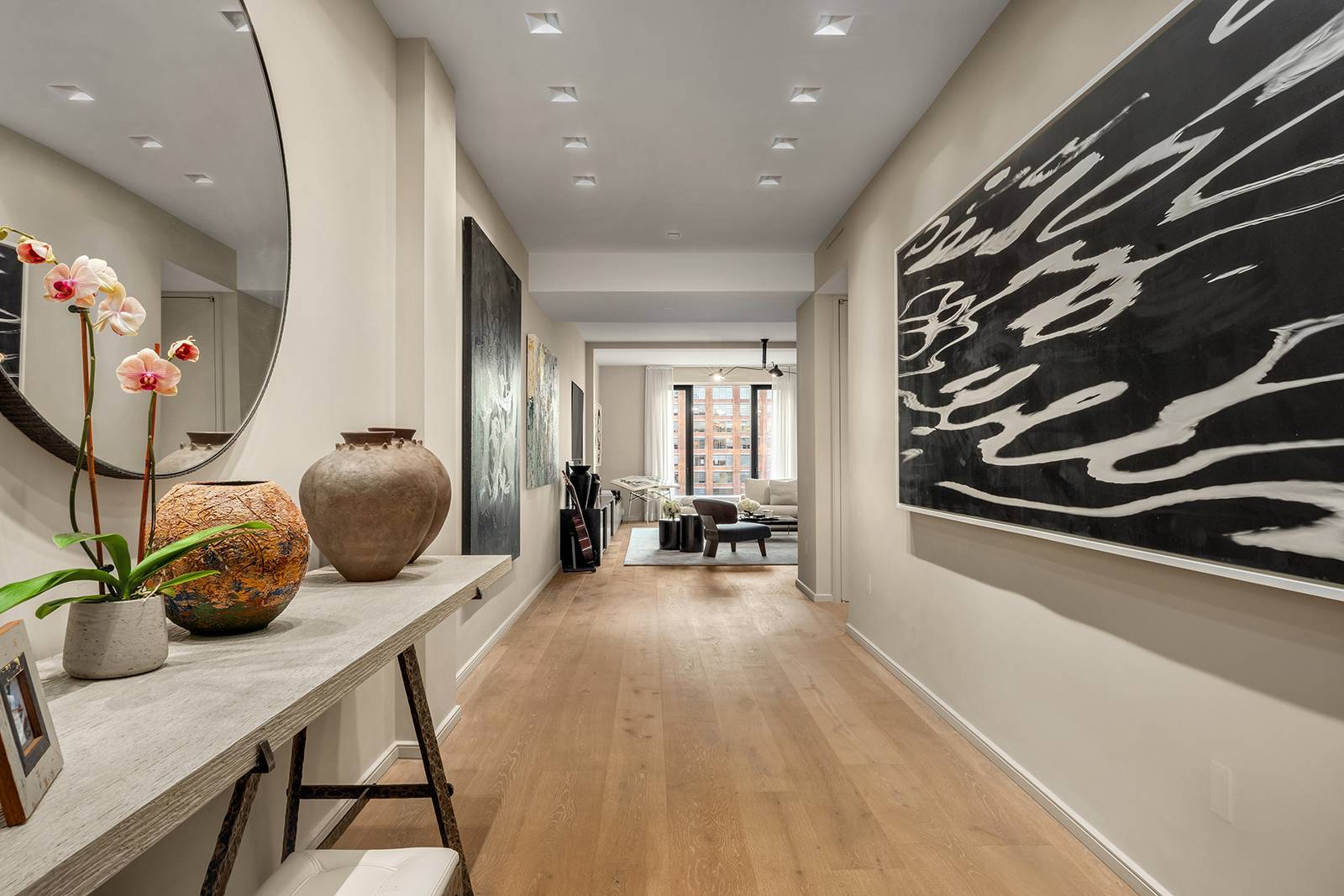 A stunning home ideally located on a quiet Tribeca block, Residence 8A at 11 Beach Street is a sprawling 3, 844 sq.