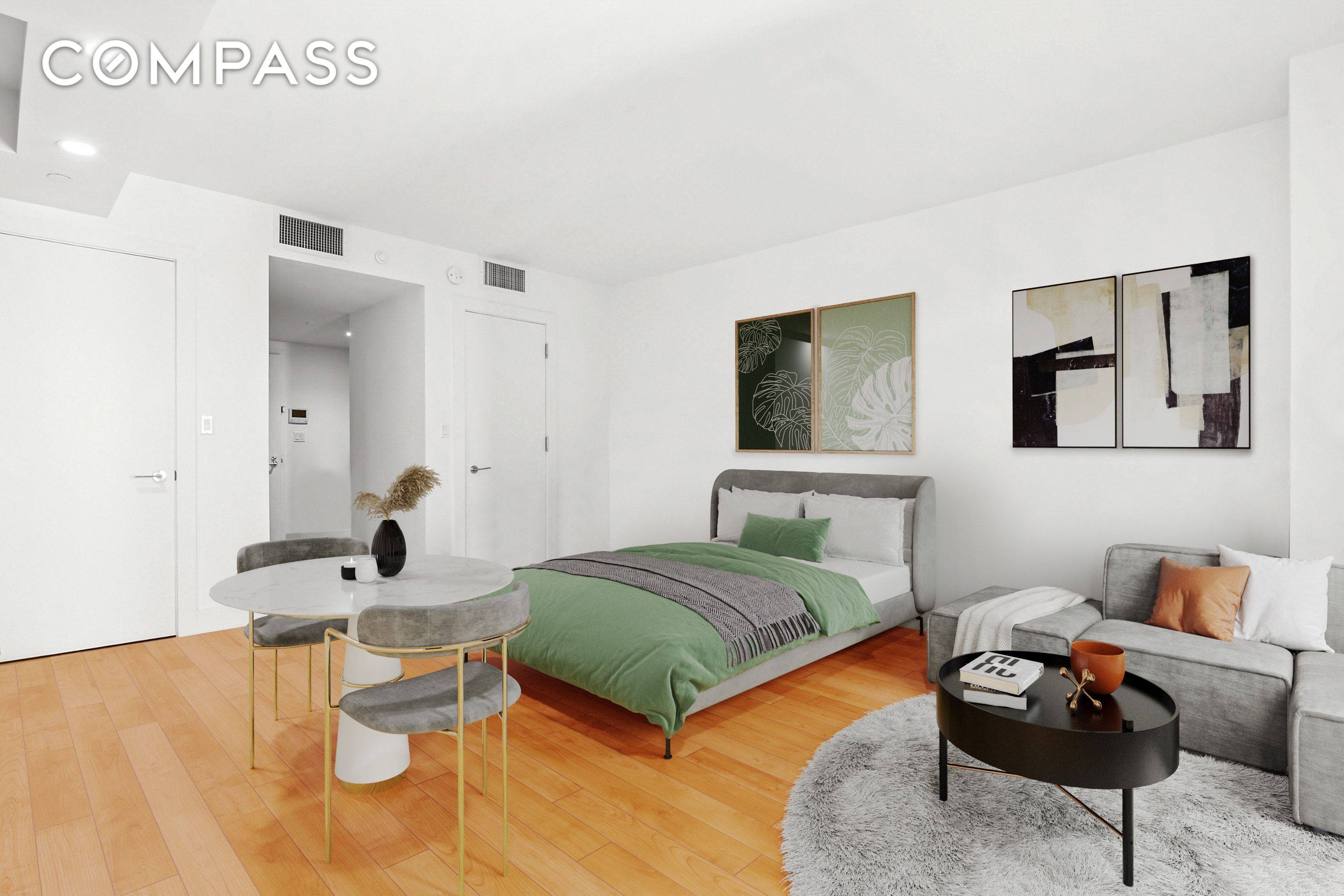 Crown Heights Convertible 1BD with Balcony, Soaring Ceilings amp ; Modern Finishes in a Full Service Condo Welcome to this incredible convertible one bedroom residence in Crown Heights !