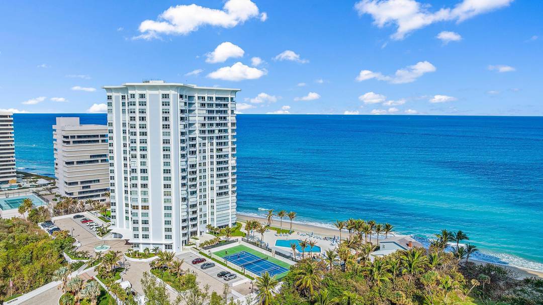 Escape the winter to this 3 bedroom office beachfront residence right on the sand with panoramic ocean Intracoastal views with an over sized expansive balcony just perfect for enjoying all ...