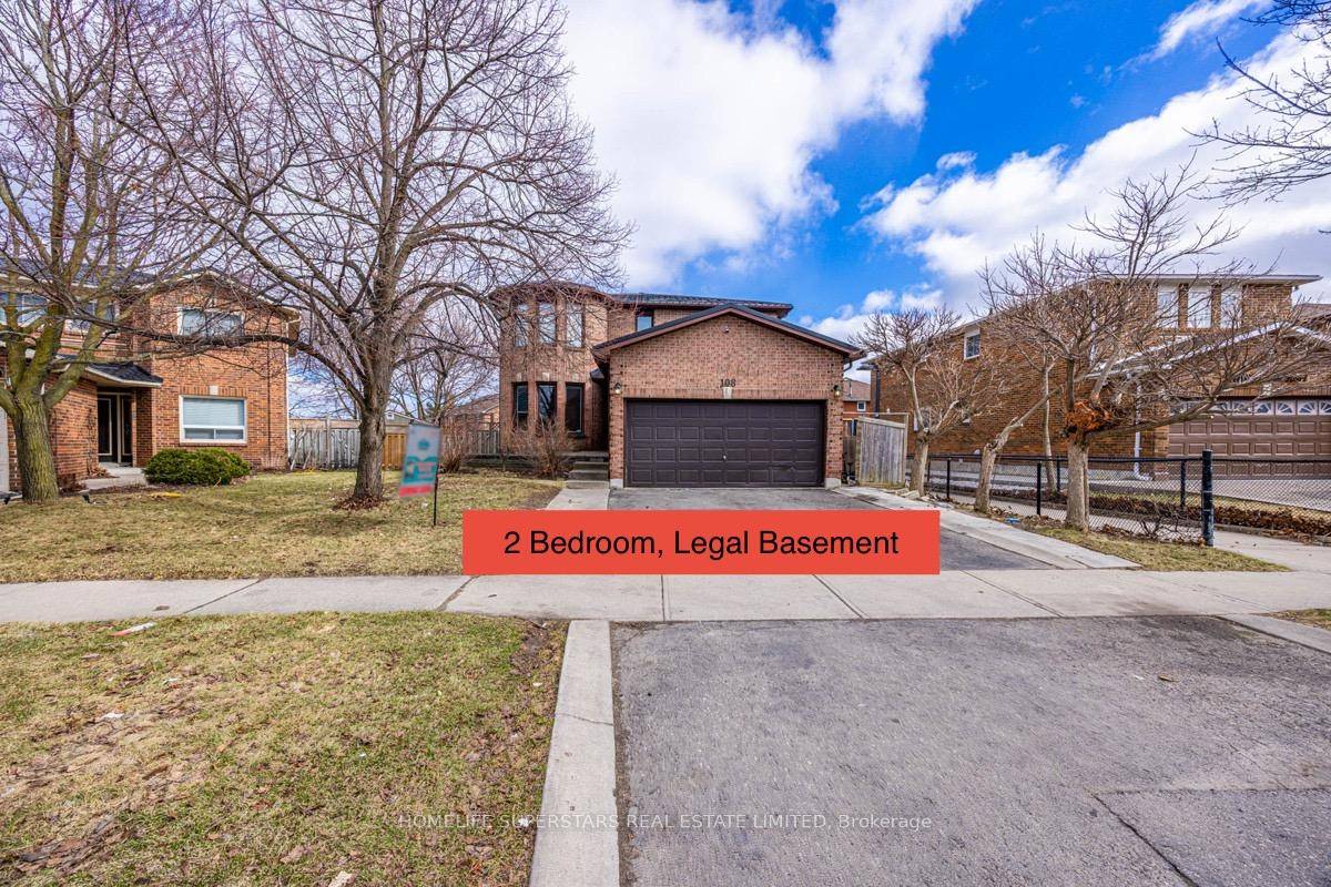 spacious 4 bedrooms detached house with 2 bedroom legal basement apartment, pot lights, skylight, lots of brightness, metal roof, double garage door, pie shaped lot, deck in the backyard.