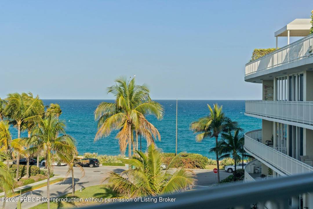 This is a very special location at the beachfront end of Royal Palm Way with views east to the blue Atlantic and unimpeded views north over the treetops to the ...