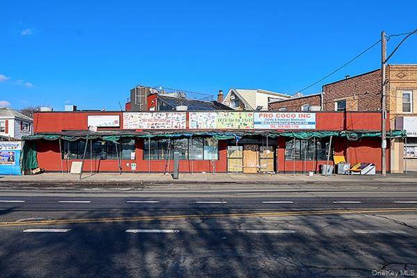 Prime for lease opportunity in a high visibility location directly across from Resorts World Casino on Rockaway Boulevard.