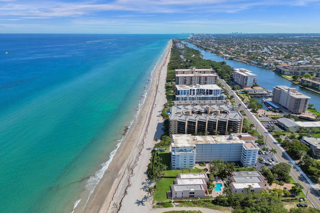 Direct oceanfront on the Hillsboro Mile.