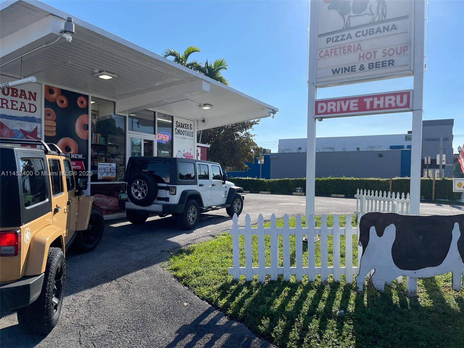 This is a double drive thru Grocery store known as Farm Stores, turn key in the high traffic area of Coral Gables and 8 st.