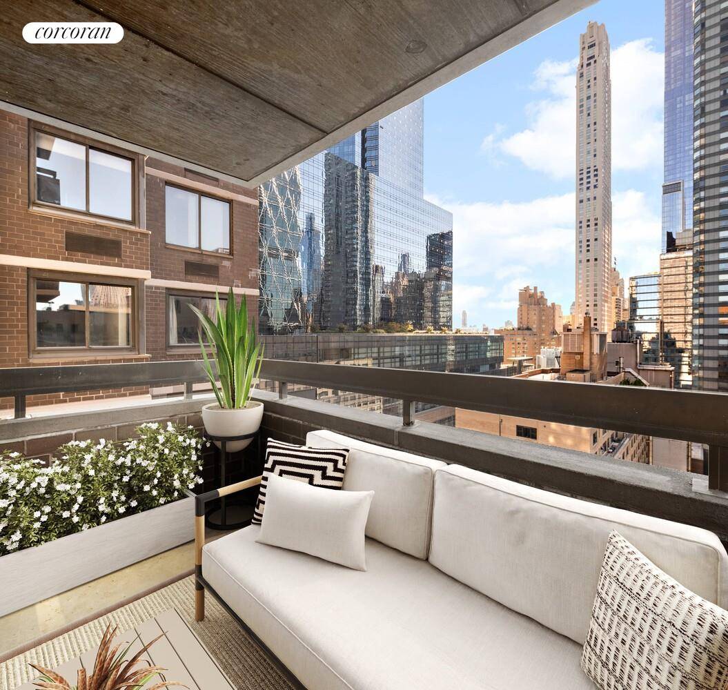 Discover elevated city living in this sun filled 21st floor corner residence at the sought after Colonnade Condominium, just steps from Columbus Circle and Central Park.