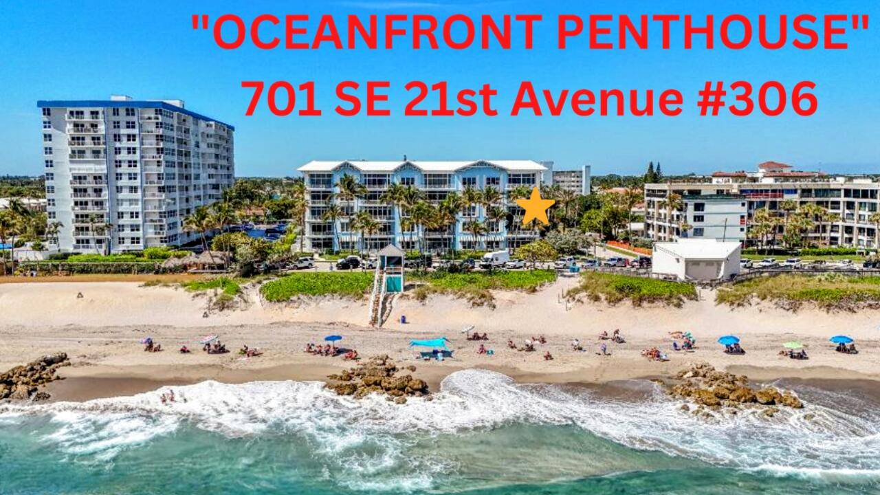 Spectacular ''OCEANFRONT PENTHOUSE'' with 100 Ocean views from every room since this is a highly sought after Corner Unit in Orchid Beach condominiums !
