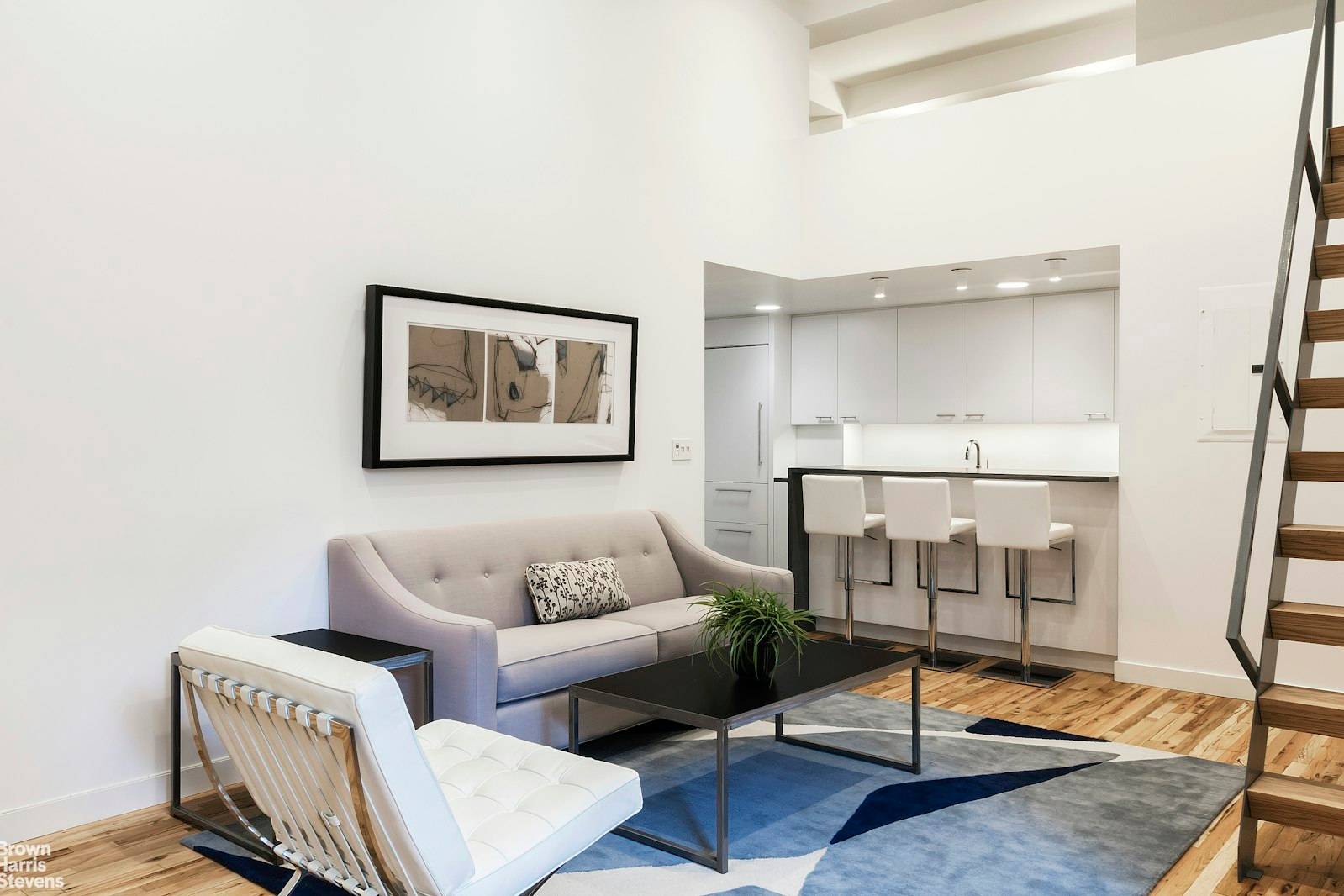 Immaculately customized and high end renovated loft like 2 bedroom, 2 bathroom plus large custom created loft space for home office storage and private terrace.