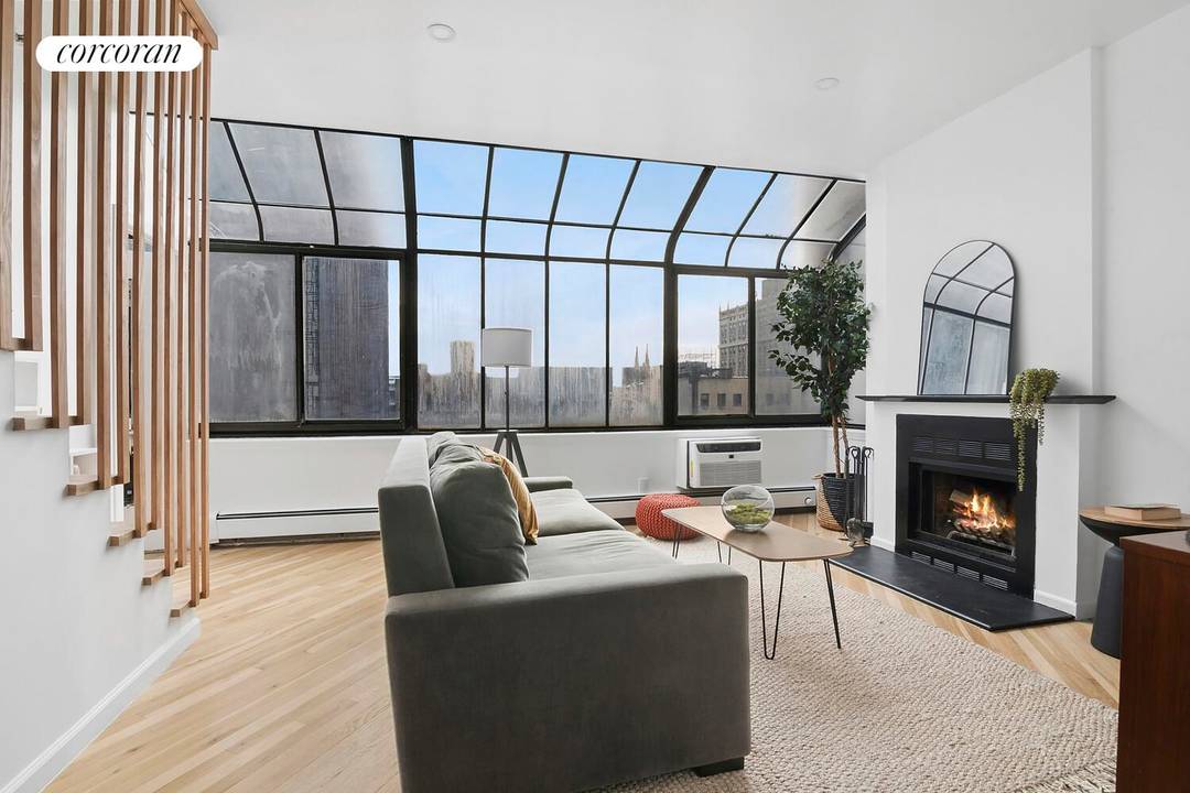161 Remsen Street, Apt. 7B Top floor duplex, 2BR 2BA with private balcony This light filled greenhouse duplex offers treetop views, airy flow, and a sense of calm right in ...