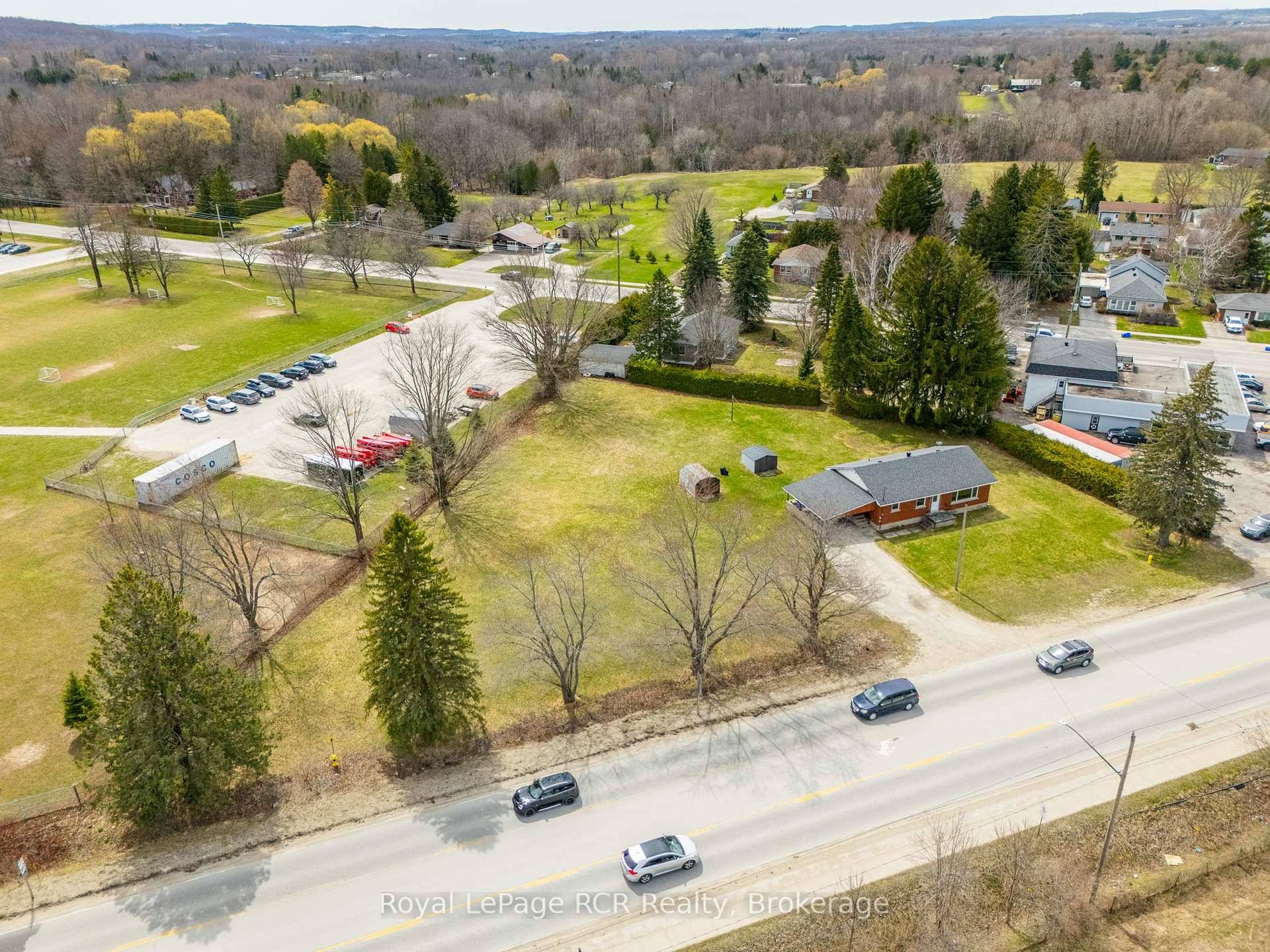This prime property, just over an acre in size is situated in a high exposure location at the east entrance to Meaford.