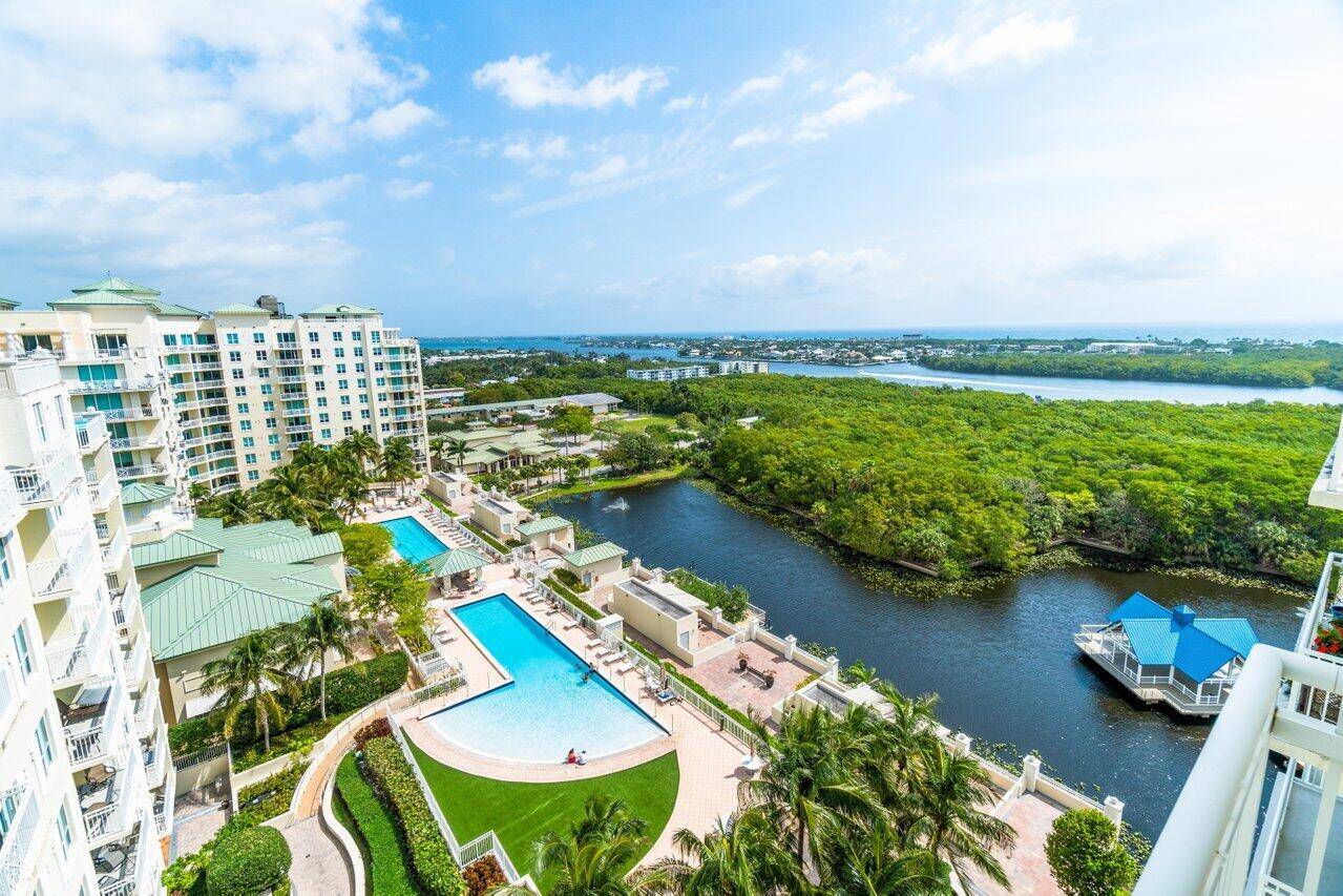 Wow, wow, and wow ! This stunning 2 bedroom, 2 bathroom penthouse with a den offers breathtaking water views of the lagoon, Intracoastal, and ocean.