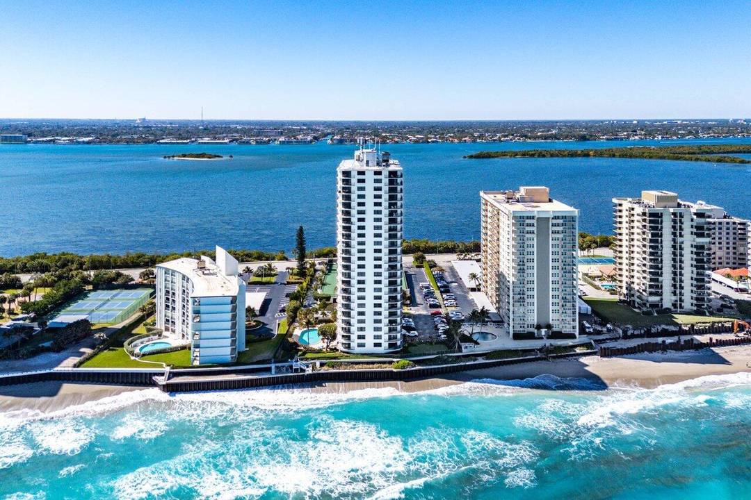 Available for annual lease beginning in May, this stunning high floor oceanfront 2BR 2BA condo offers sweeping ocean and Intracoastal views and is beautifully decorator furnished for effortless living.