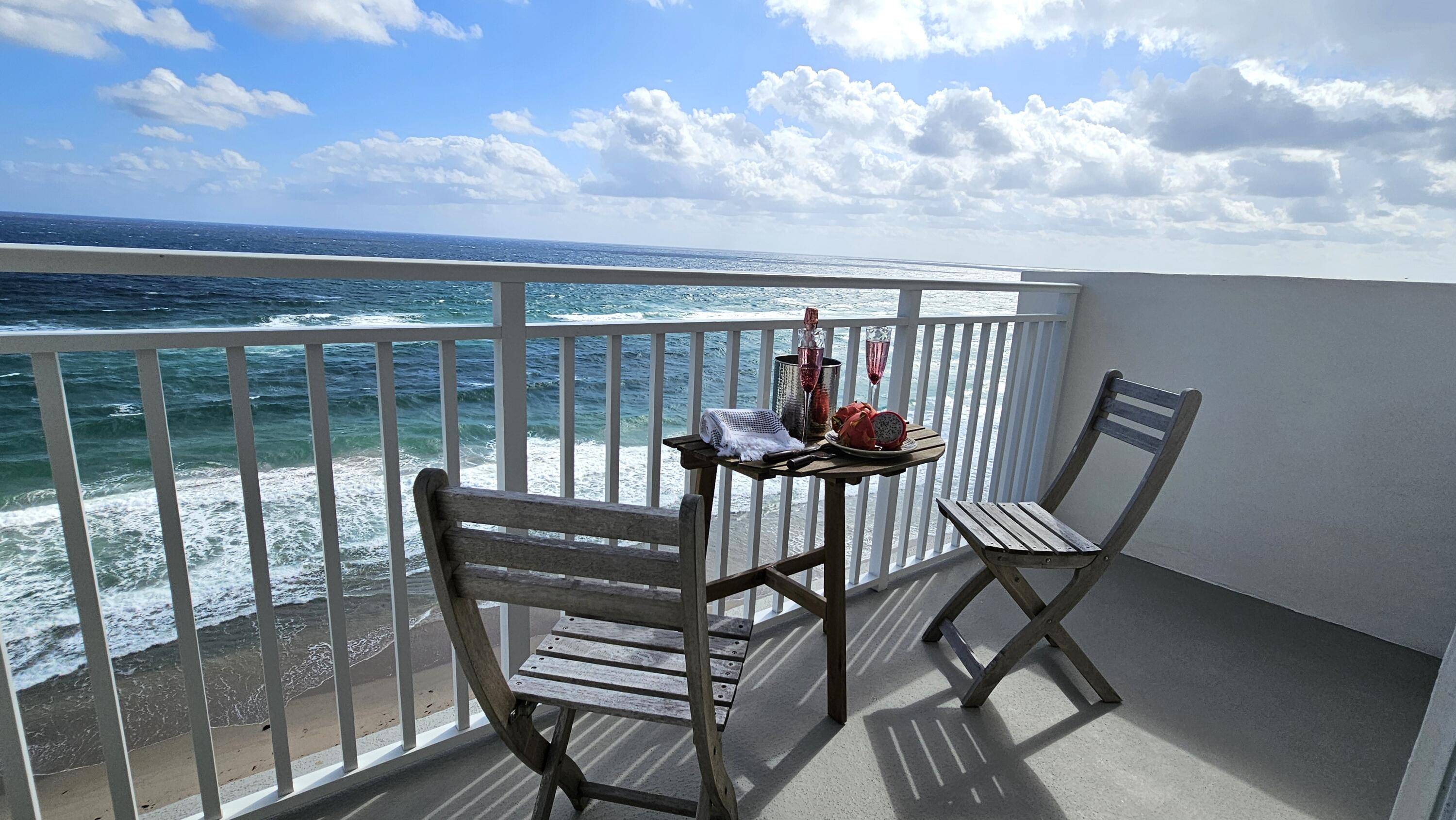 Discover the pinnacle of coastal luxury in Unit 807 at the exclusive 45 Ocean, an oceanfront condominium in the prestigious Highland Beach, Florida.